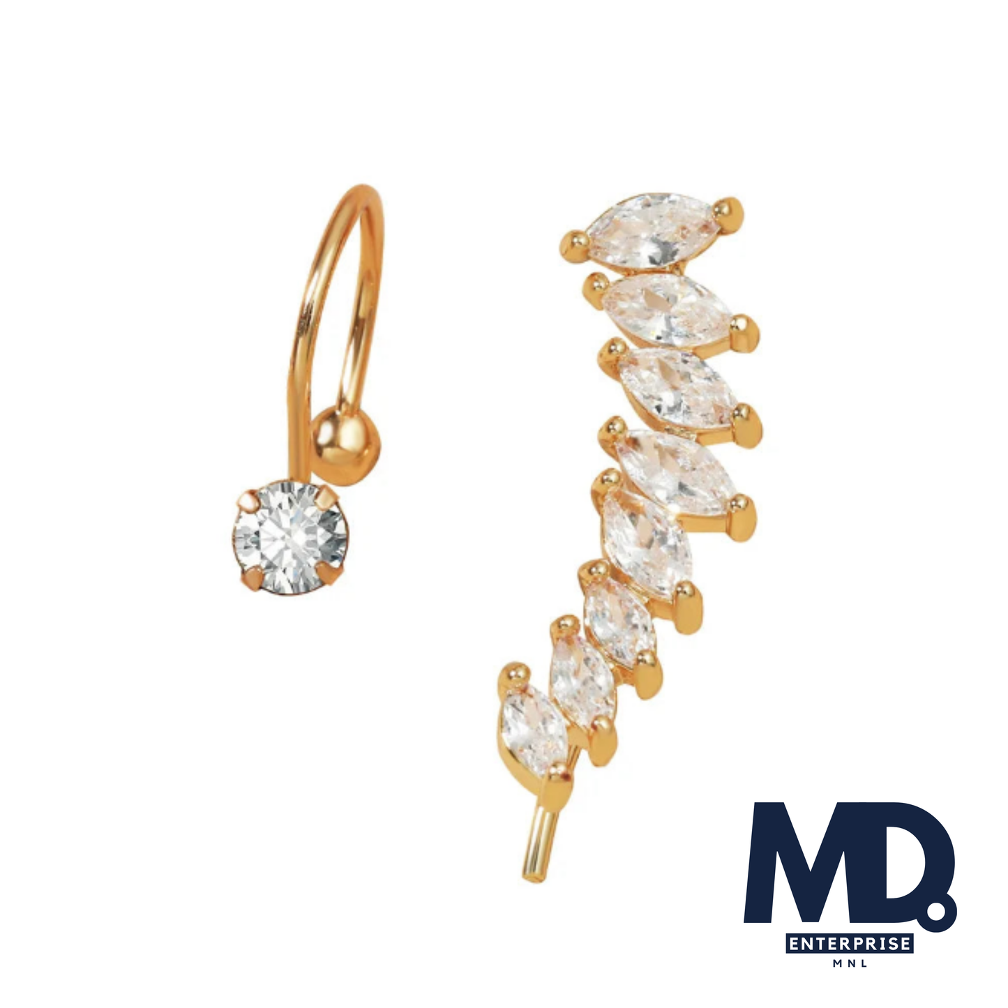 Bohemian Crystal Rhinestone Ear Cuff Wrap