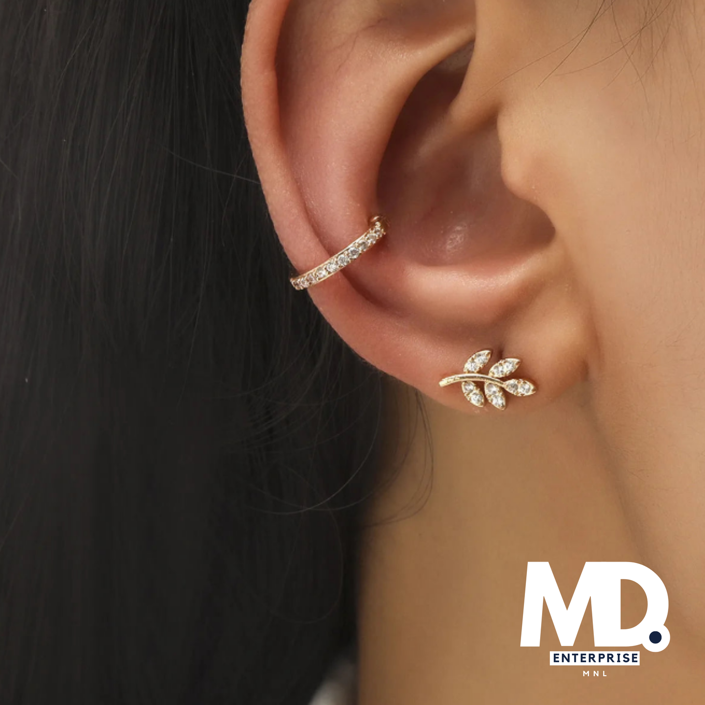 Bohemian Crystal Rhinestone Ear Cuff Wrap