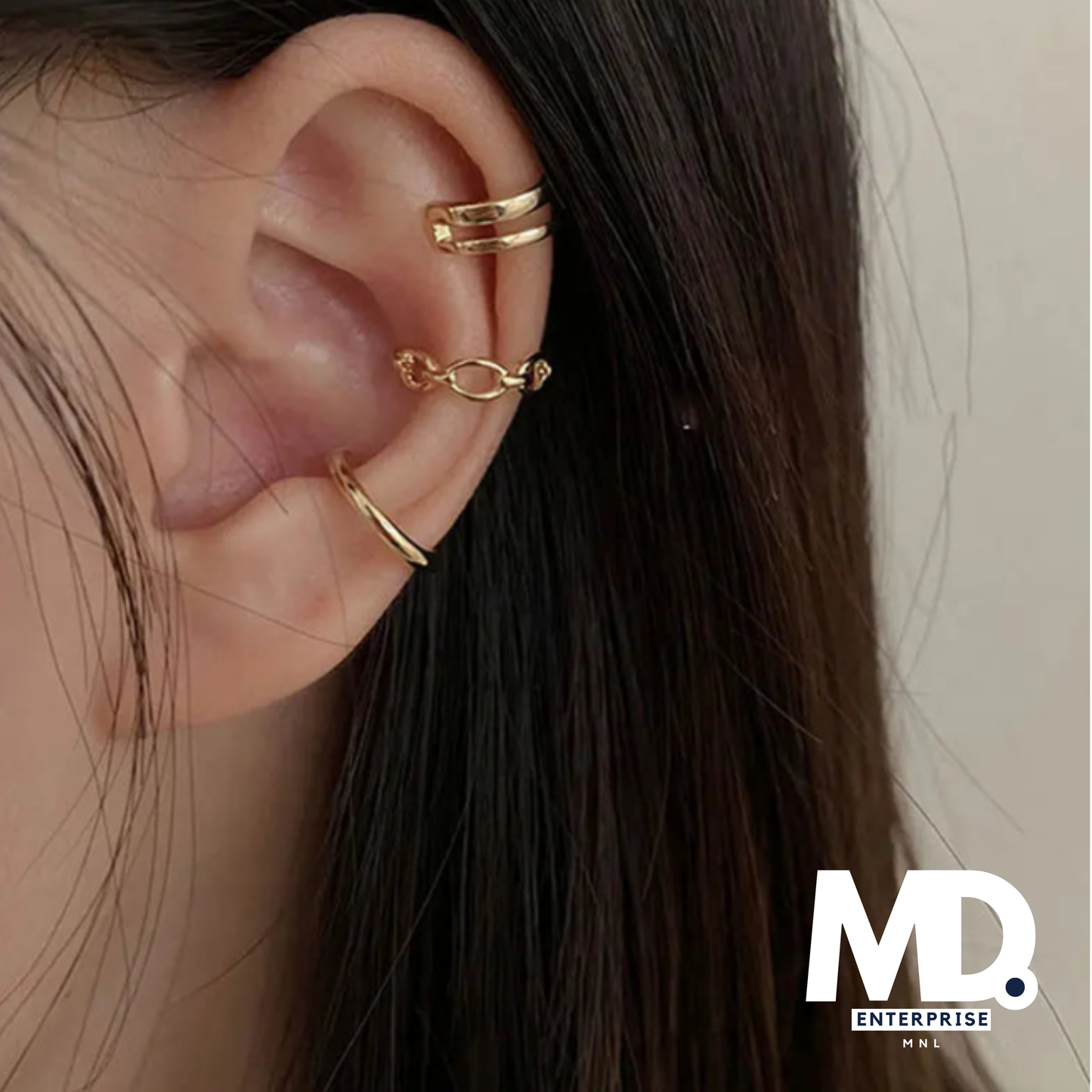 Bohemian Crystal Rhinestone Ear Cuff Wrap