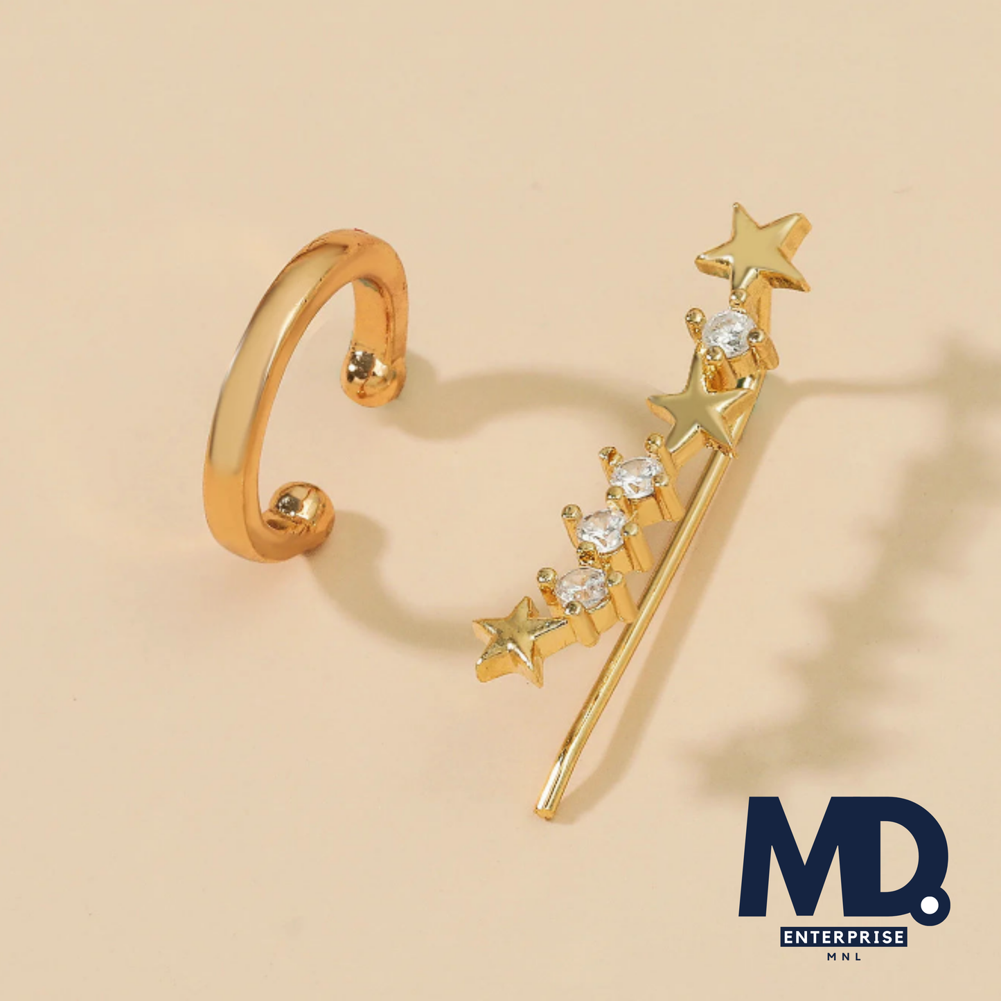 Bohemian Crystal Rhinestone Ear Cuff Wrap