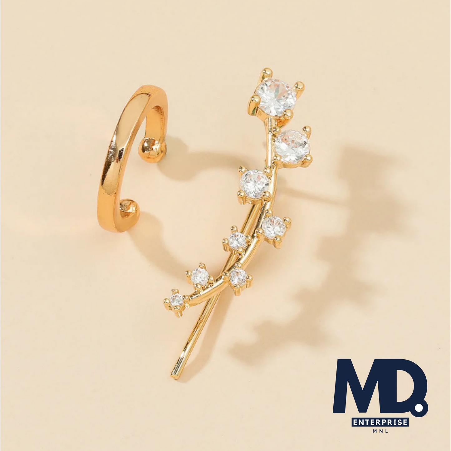 Bohemian Crystal Rhinestone Ear Cuff Wrap