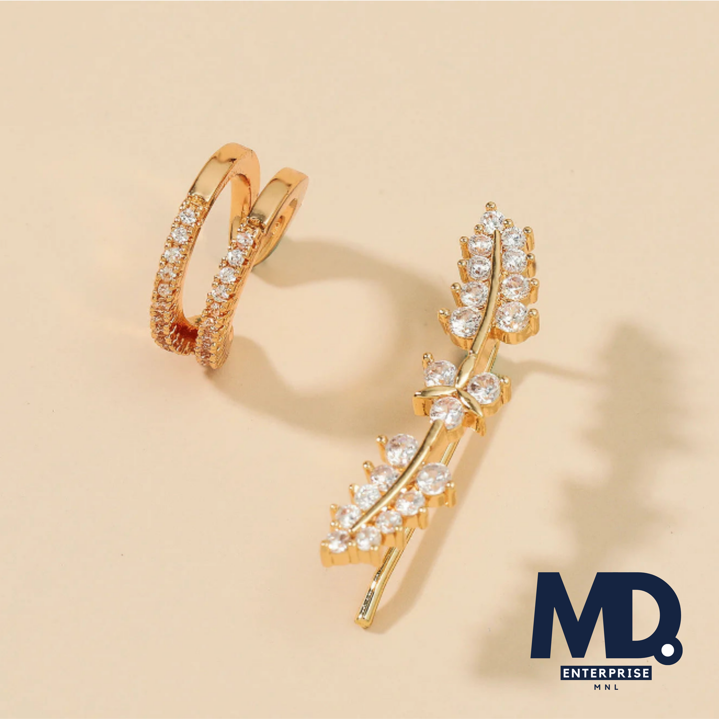 Bohemian Crystal Rhinestone Ear Cuff Wrap