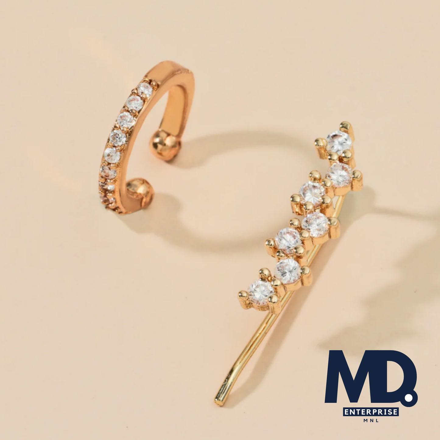 Bohemian Crystal Rhinestone Ear Cuff Wrap